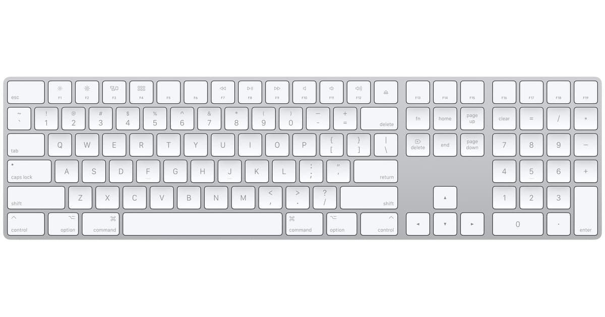 Apple - Keyboard - US English - Silver - MXCJ3LL/A