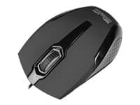 Klip Xtreme KMO-120BK - Ratón - diestro y zurdo - óptico - 3 botones - cableado - USB - negro