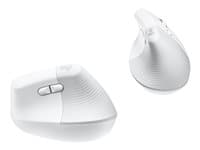 Logitech Lift Vertical Ergonomic Mouse - Ratón vertical - ergonómico - 6 botones - inalámbrico - 2.4 GHz, Bluetooth