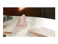Logitech Lift Vertical Ergonomic Mouse - Ratón vertical - ergonómico - 6 botones - inalámbrico - 2.4 GHz, Bluetooth