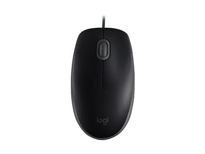 Logitech - Mouse - Wired - Black - M110 Silent