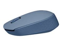 Logitech M170 Wireless Mouse, Ambidextrous, Blue Gray - Ratón - diestro y zurdo - óptico - 3 botones - inalámbrico
