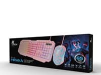 Xtech - Keyboard and mouse set - Wired - Spanish - USB - Pink - Gaming-XTK-540S