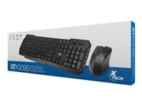 Xtech XTK-309S - Juego de teclado y ratón - inalámbrico - 2.4 GHz - QWERTY - español