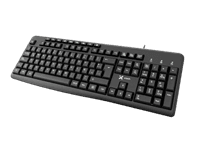 Xtech - Keyboard - Wired - Spanish - USB - Black - Multimedia 9 hotkeys XTK-140S