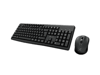 Xtech - Keyboard and mouse set - Wireless - Spanish - USB - Black - 2.4 GHz - Black XTK-311S